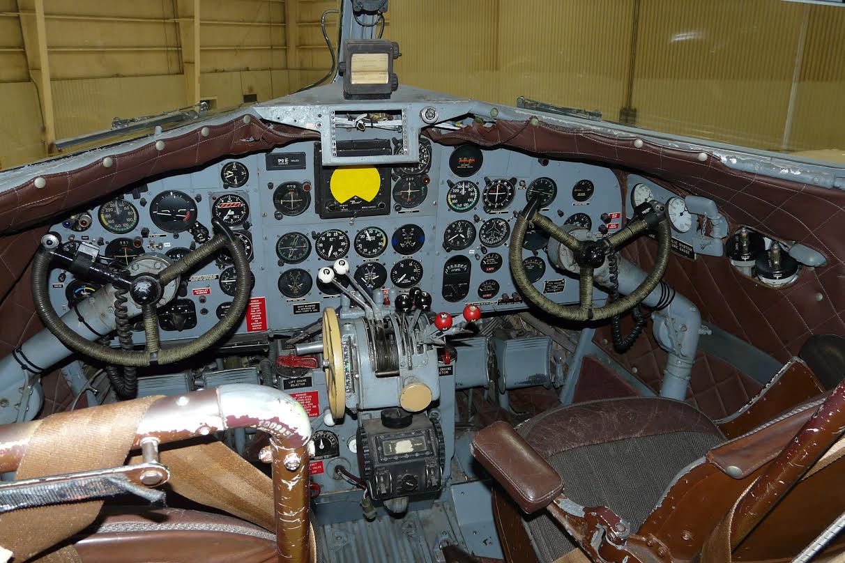 DC-3 Donated to The Texas Air & Space Museum 10 N34 Cockpit - Photo: Gary Jones