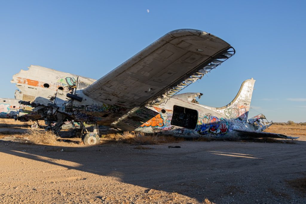 Wings in the Wasteland: The Forgotten Warbirds of Gila River Memorial Airfield 16 N44906 resting on its back