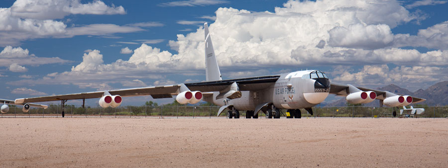 From X-15 to The Moon: Edge of Space Short Film 18 NB 52A AF Serial No. 52 003 is displayed at the Pima Air Space Museum