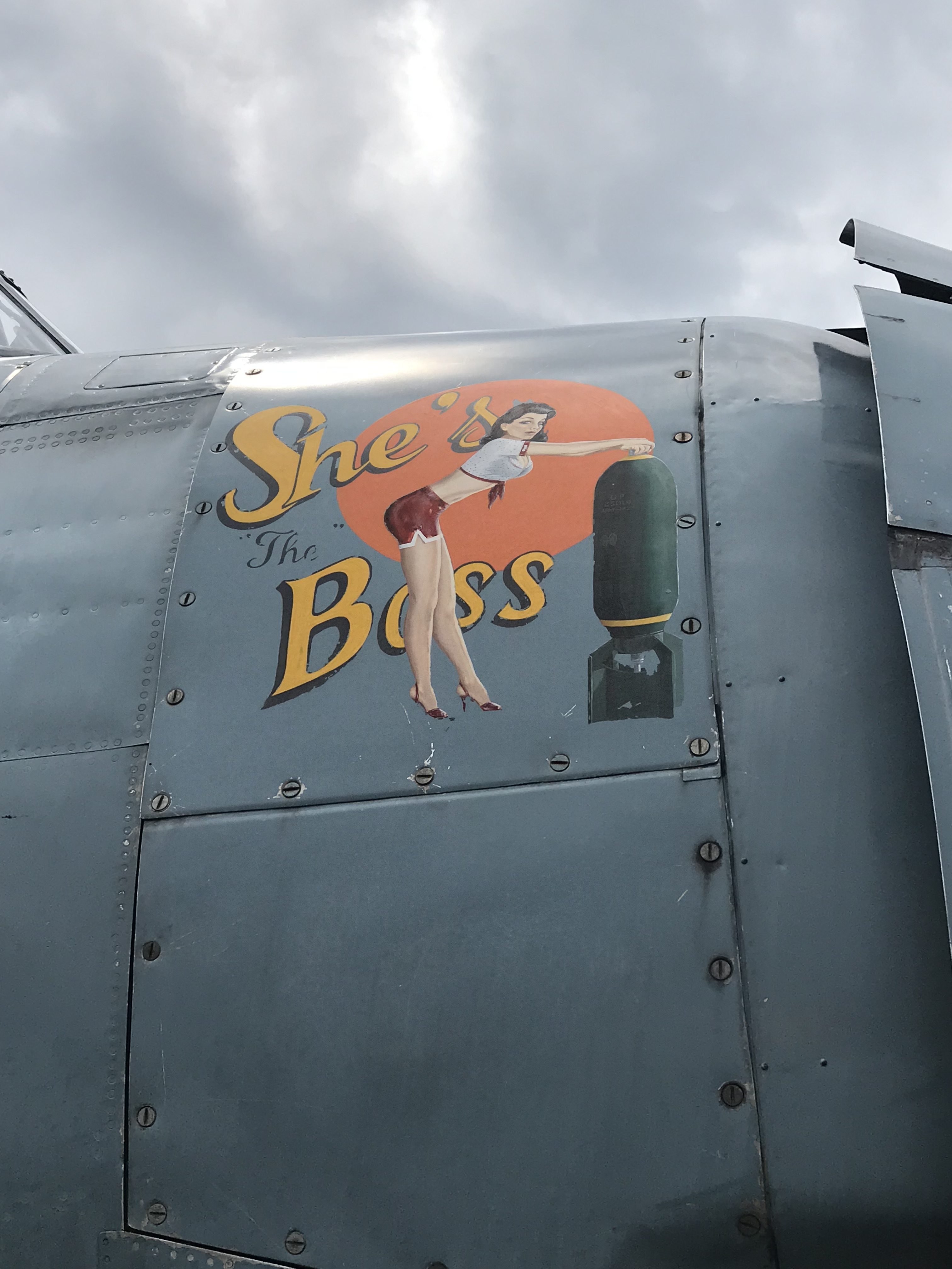 An Aerial Odyssey - Touring the Northeast in a 'Nakajima Kate' 23 NOSE ART ON CHARLIE LYNCHS AVENGER AT GREENWOOD e1564505738631