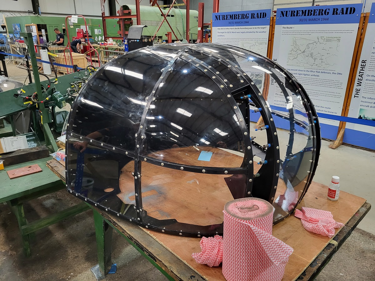 Avro Lancaster B.VII NX611 ‘Just Jane’ – Restoration Update 249 10 NX611 front turret cupola