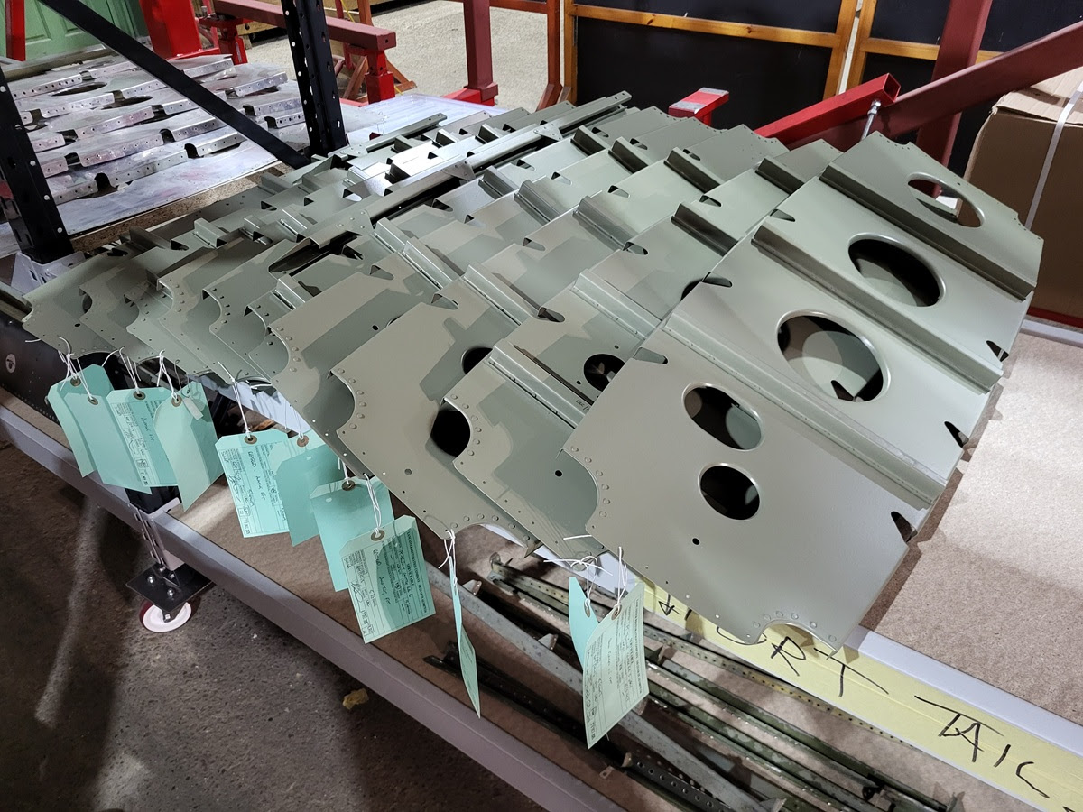 Avro Lancaster B.VII NX611 ‘Just Jane’ – Restoration Update 251 12 NX611 tailplane ribs finished and ready to fit