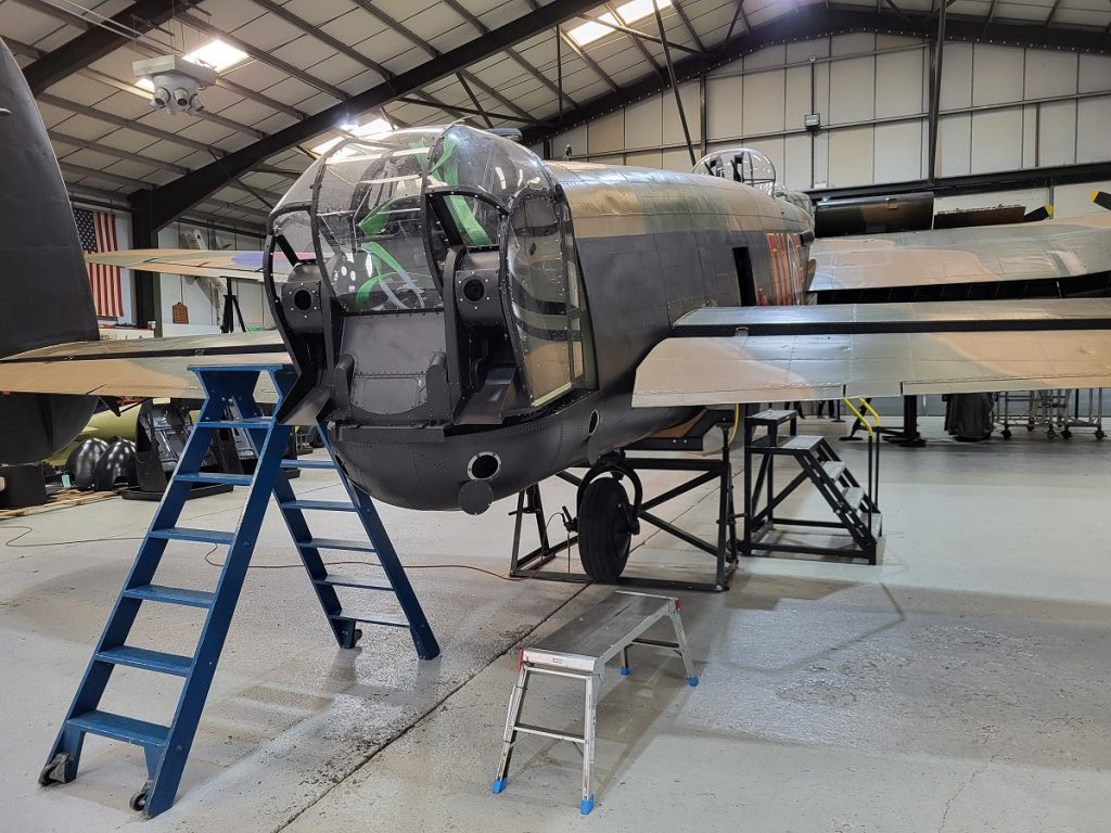 Lancaster NX611 ‘Just Jane’ – Restoration Update 240 and 241 15 NX611s FN82 rear turret refitted