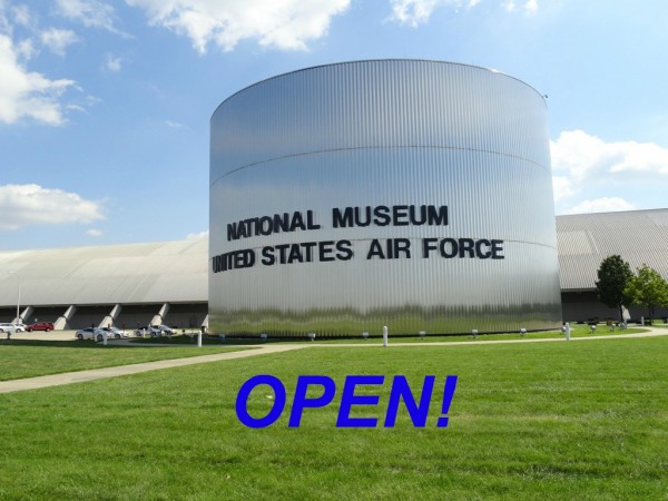 National Museum of the USAF is Open For Business 10 Congress passed legislation to end the federal government shutdown late on Wednesday, Oct. 16, and President Obama signed the bill. The National Museum of the U.S. Air Force reopened Thursday morning, Oct. 17, according to an announcement, and national park sites reopened.