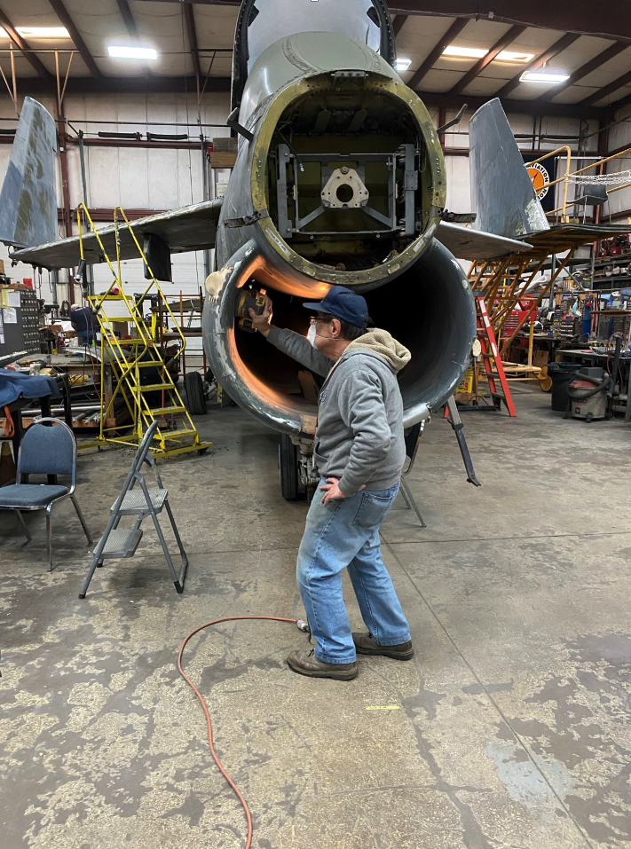 New England Air Museum’s A-7D Corsair II Restoration 14 New England Air Museums LTV A 7D 4 CV Corsair II serial number 69 6201 1