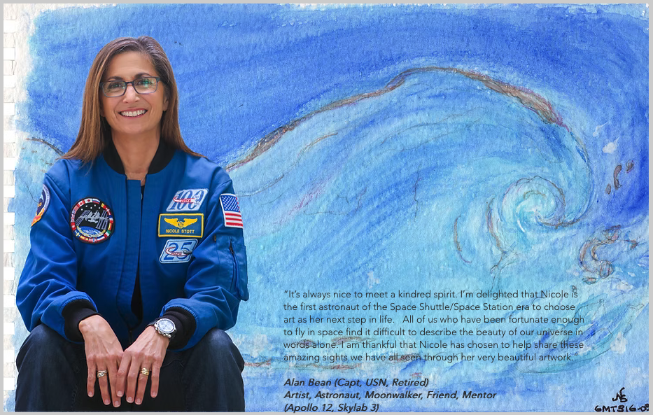 Astronaut Nicole Stott Bridges The Worlds of Art and Space 12 Nicole Stott is an astronaut aquanaut engineer artist and author