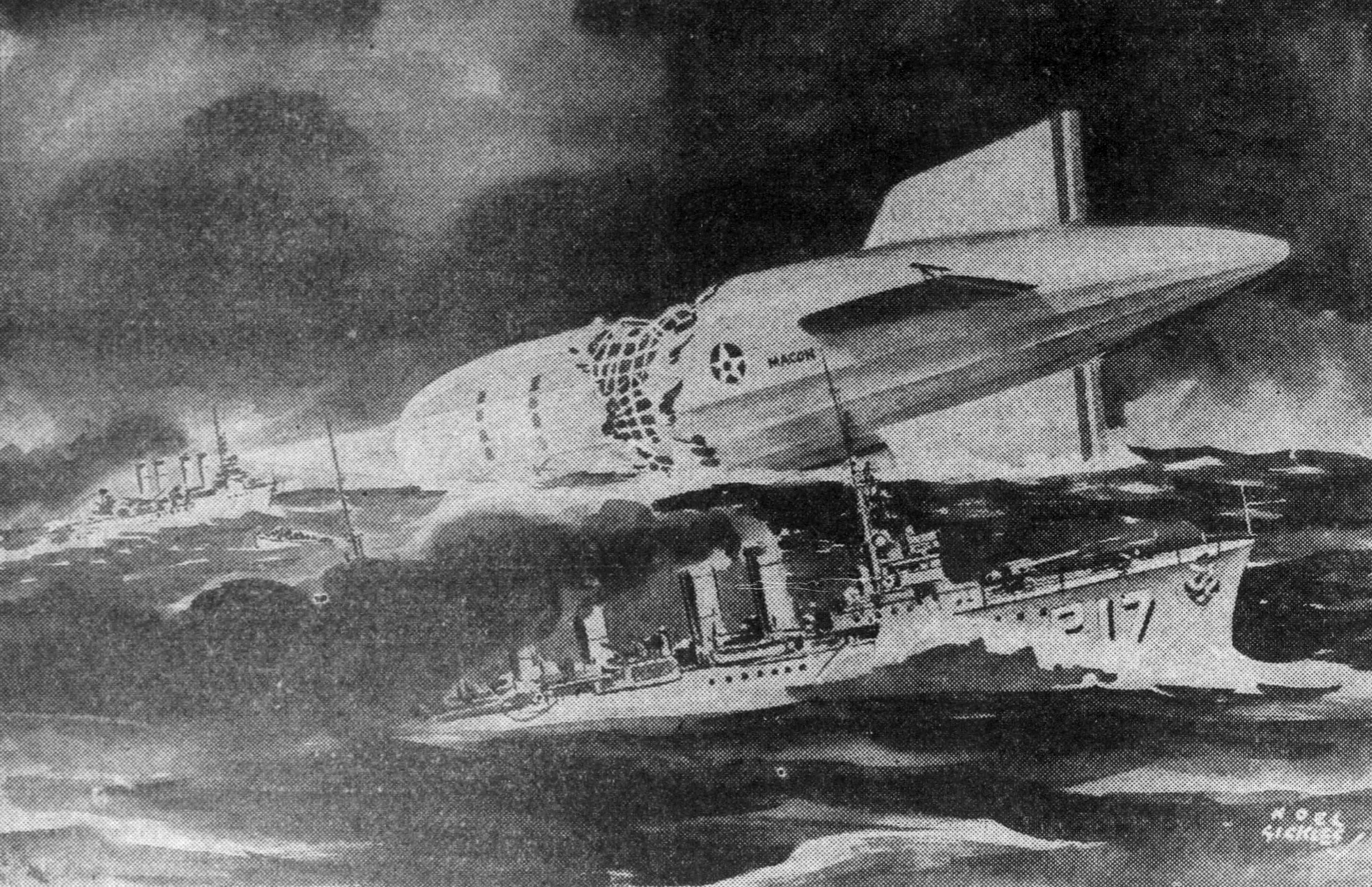 Today in Aviation History: Loss of USS Macon 24 Noel Sickles Crash of the USS Macon