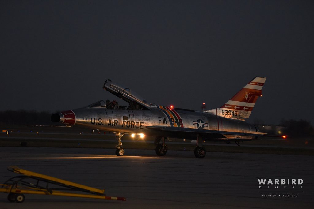 Hun Hibernation - Cutshall's F-100 Last Flight of The Year 11 North American F 100F Super Sabre N2011V 8 o
