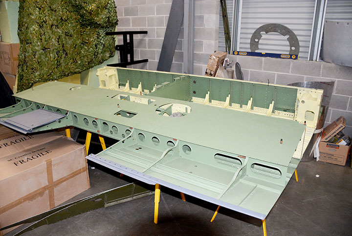 Boomerangs Downunder - A Restoration Report 18 North American Harvard Mk VI center section being converted to CAC Boomerang specifications by Ian Baker