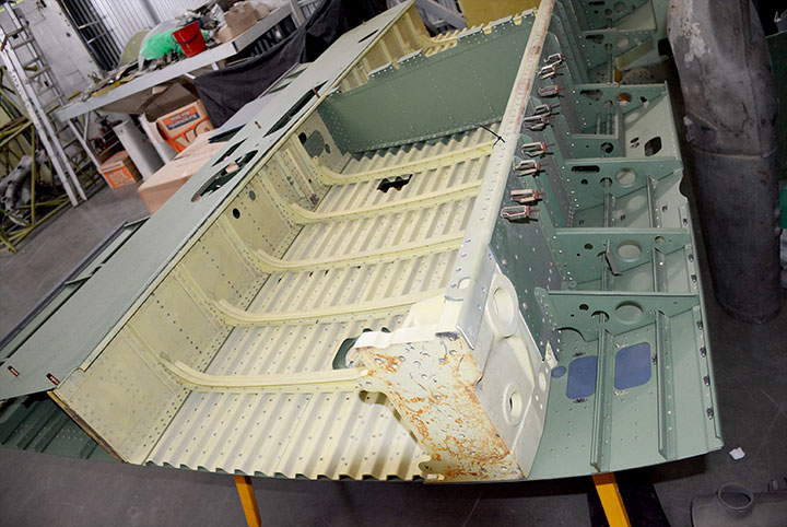 Boomerangs Downunder - A Restoration Report 19 North American Harvard Mk VI center section undergoing conversion to CAC Boomerang specifications by Ian Baker