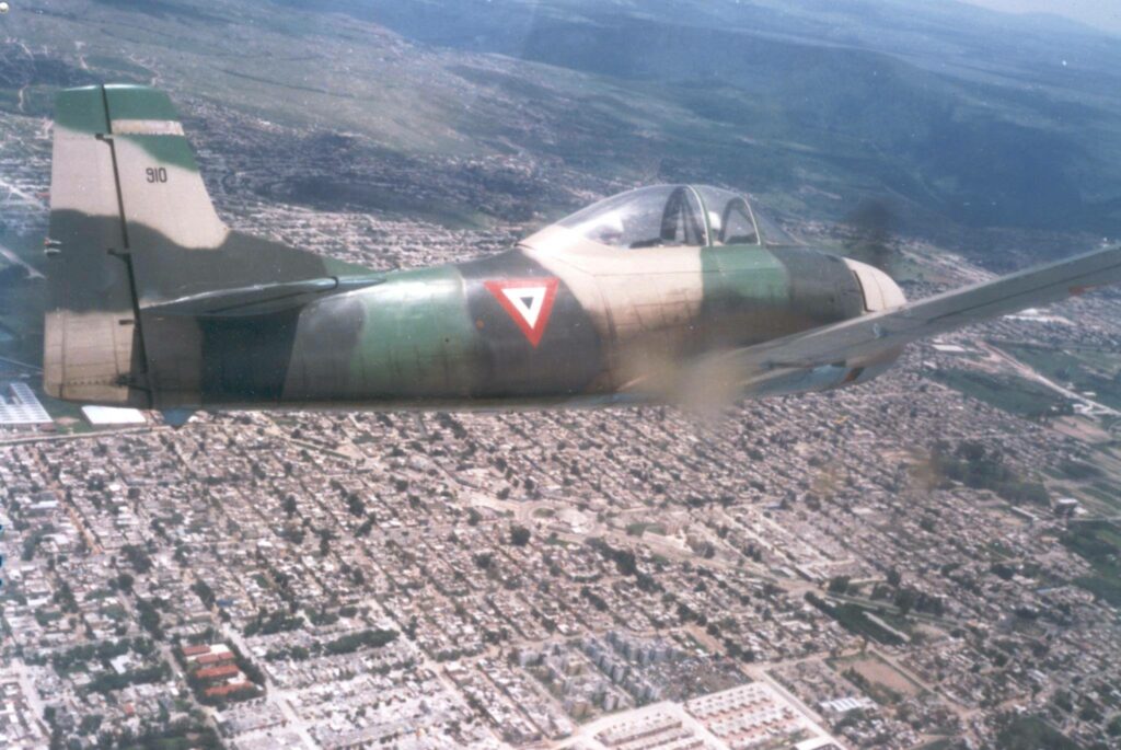 March Field Air Museum's Mexican Trojan 11 North American T 28A Trojan Fuerza Aerea Mexican