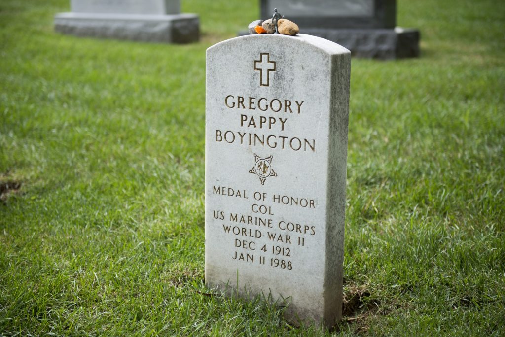 Today in Aviation History: Gregory "Pappy" Boyington Shot Down 16 Notable graves 19145531010 scaled 1
