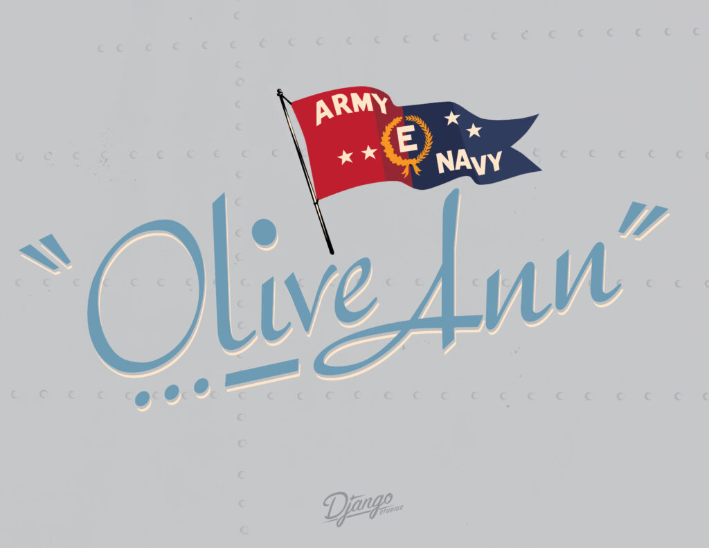 The Military Aviation Museum Honors “First Lady of Aviation,” Beechcraft Company Co-Founder, Olive Ann Beech 11 Olive Ann Nose Art Django Studios