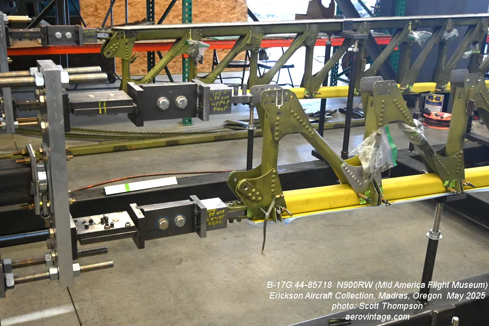 B-17 Restoration Progress Report From the Erickson Aircraft Collection 14 One of the critical challenges in this restoration is precisely aligning the new spar tubes