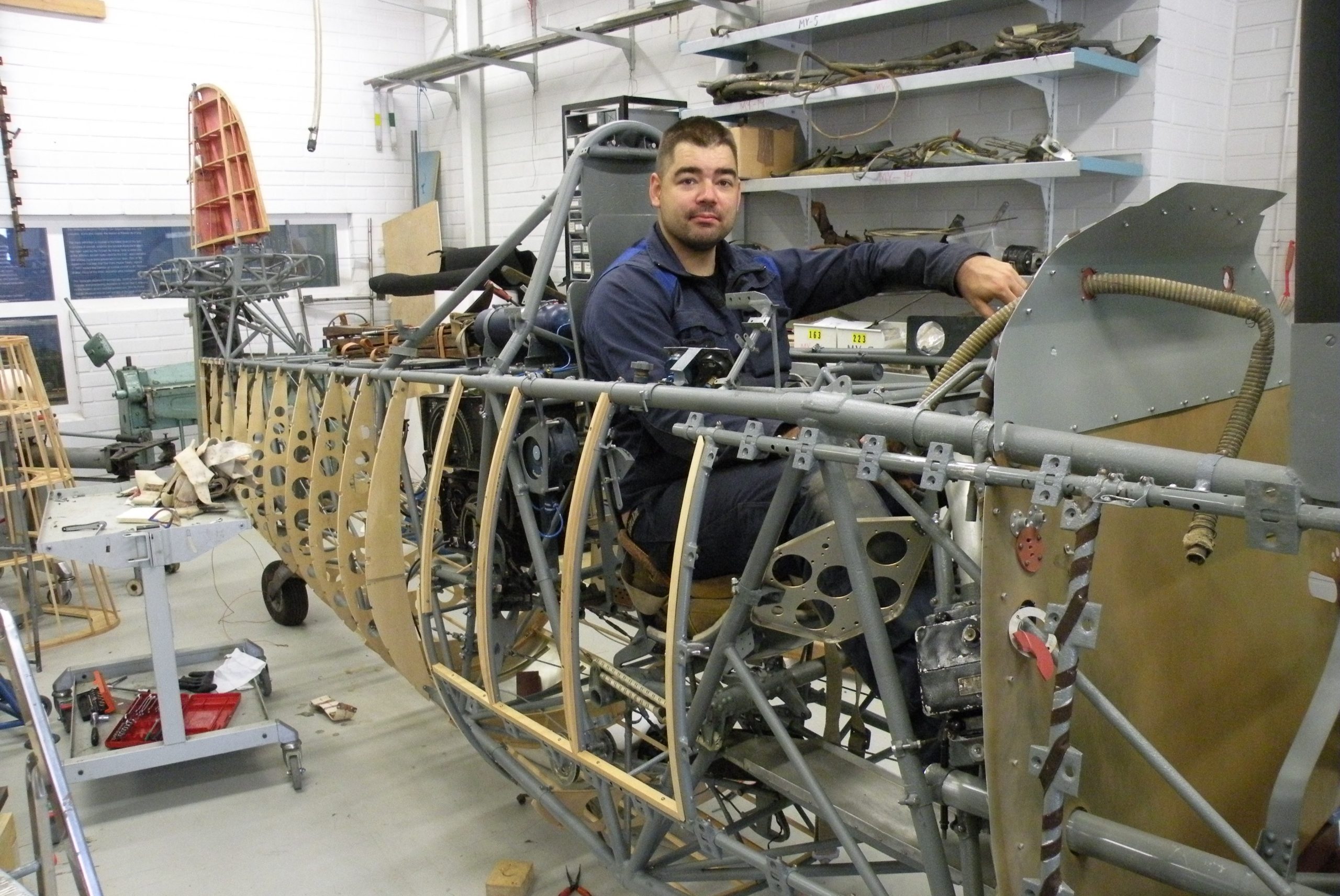 The Finnish Storm: VL Myrsky II Restoration Project 10 Only the basic frame of the Myrsky II survived the challenges of time scaled