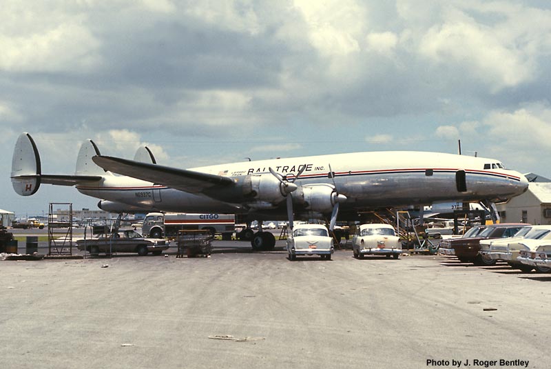John Travolta Acquires Super Constellation N6937C – Airline History Museum Update 13 Operated for a short time by Bal Trade aircraft is pictured at Miami in June 1979 J. Roger Bentley