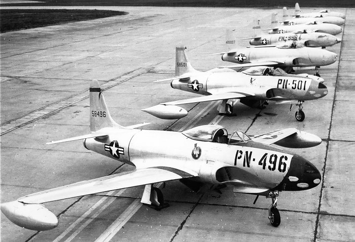 Gregory "WIRED" Colyer And His T-33 Ace Makers 12 Operational P 80Bs at Langley AFB