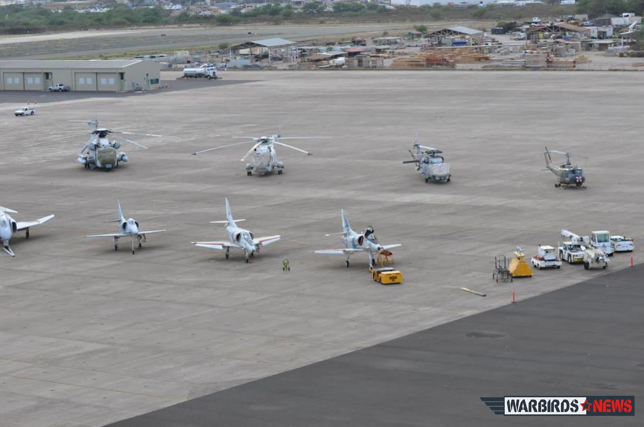 P-3C Joins Naval Air Museum Barbers Point 12 Aerial view of the museum's apron.