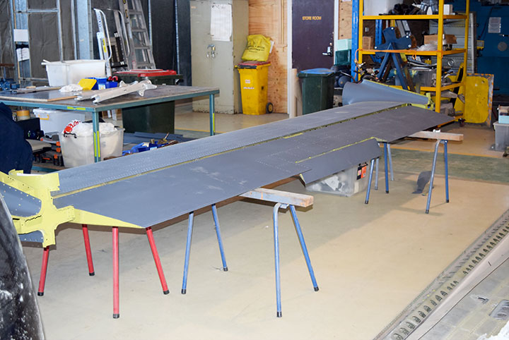 Lightning Progress Downunder - P-38 Restoration Report - January, 2018 18 P 38 Lightning Tail assembly nearing completion July 2017
