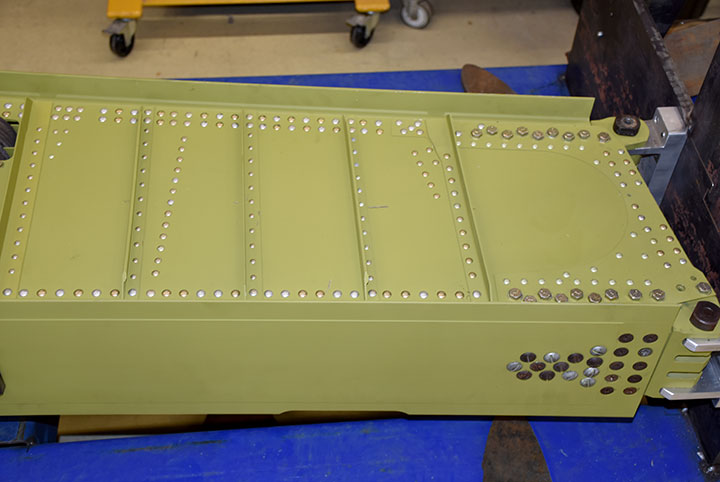 Lightning Progress Downunder - P-38 Restoration Report - January, 2018 15 P 38 Lightning main spar detail of restoration work