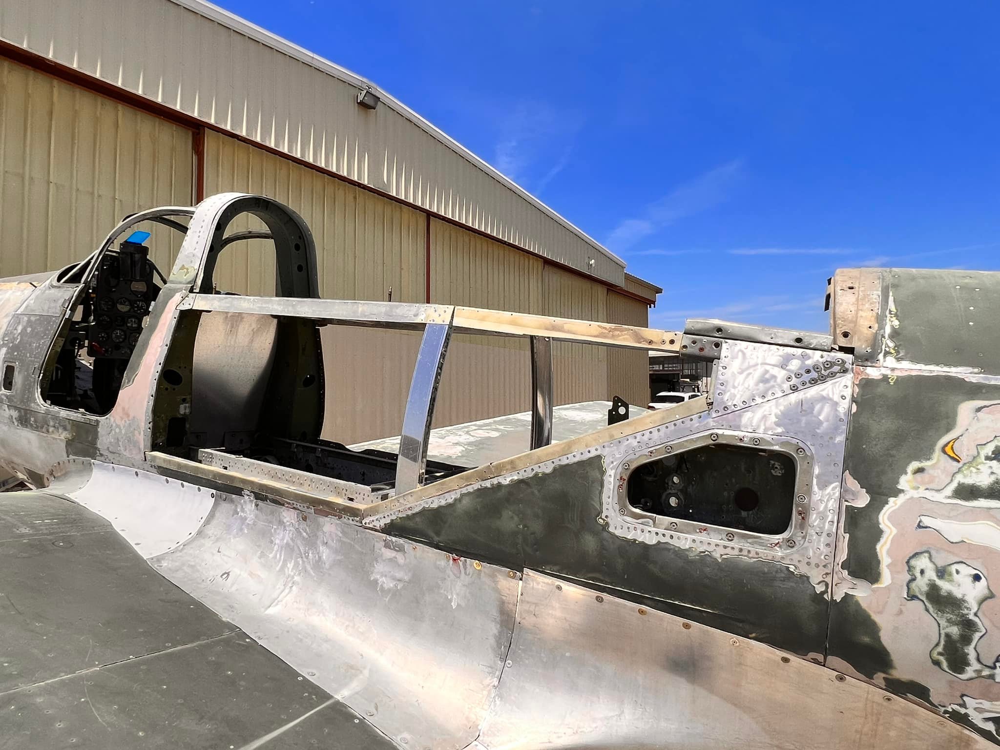 Planes of Fame's Restoration of a Bell P-39 Airacobra 18 P 39N Aug 2022
