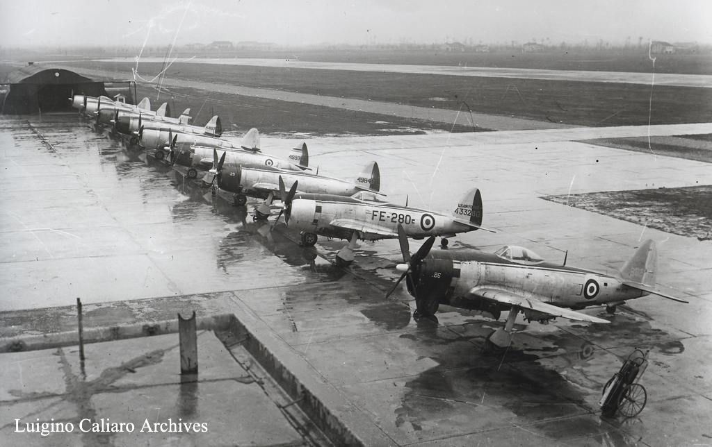 The Last Piston Fighters of The Italian Air Force 12 P 47 Italian Air Force