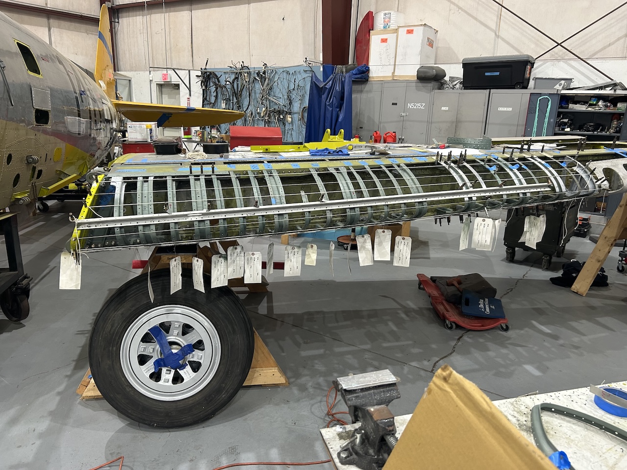 CAF Airbase Georgia Updates P-47 Thunderbolt Restoration Project 15 P 47 Thunderbolt S N 44 89136 4127