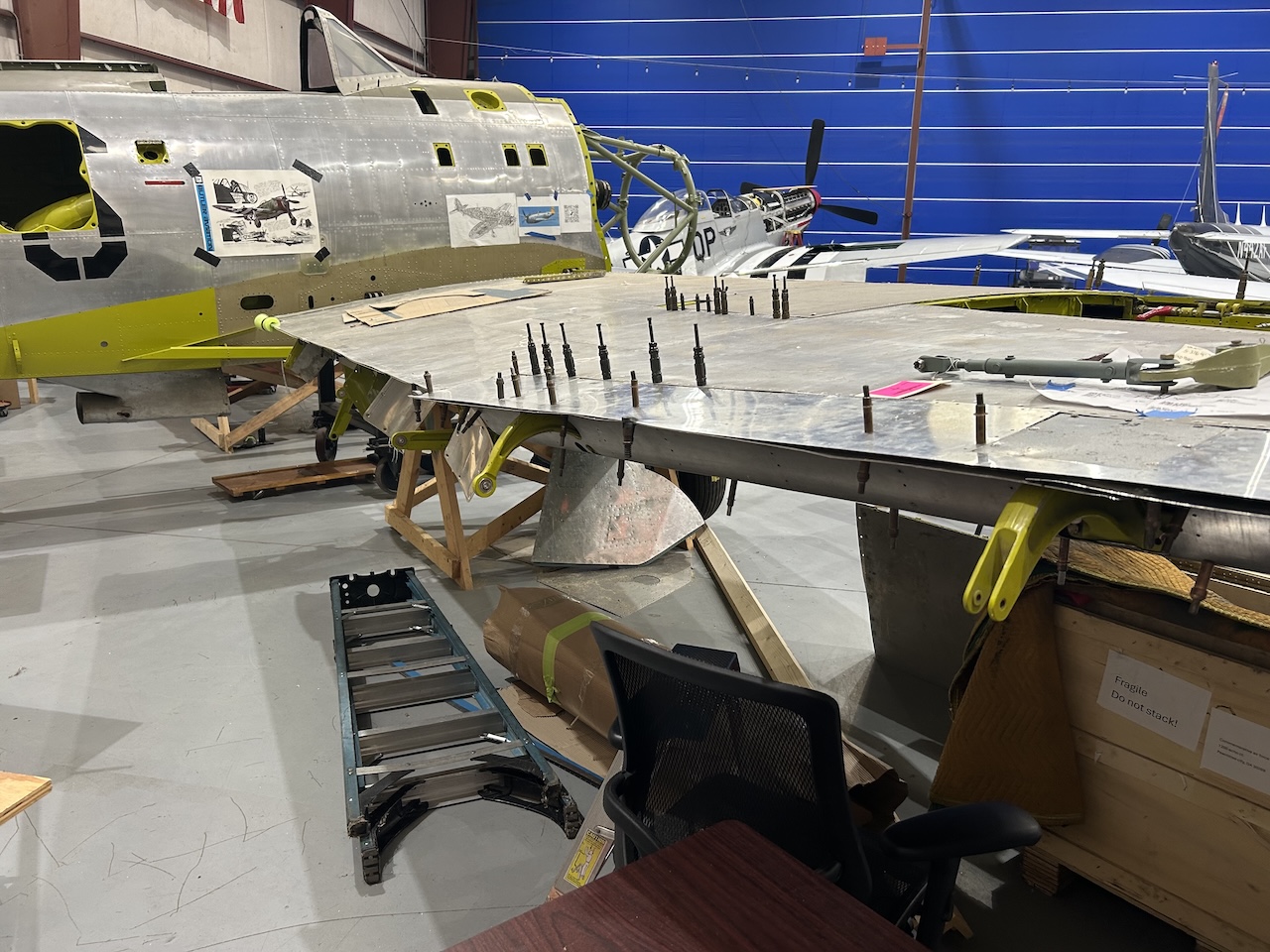 CAF Airbase Georgia Updates P-47 Thunderbolt Restoration Project 11 P 47 Thunderbolt S N 44 89136 4130