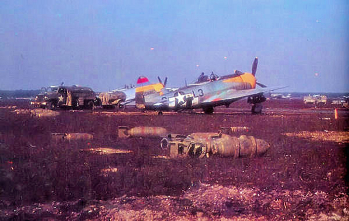 Texas ANG F-16 Wears Retro Thunderbolt Warpaint 13 The original P-47D’s that provided inspiration for the new heritage markings on the 149th FW F-16C. (Photo: US Army)