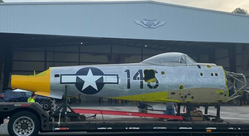 CAF Airbase Georgia Exceeds Goal for P-47 Thunderbolt, Continues Drive for Funding 10 P 47 arrival right side 2022 2048x1122 1
