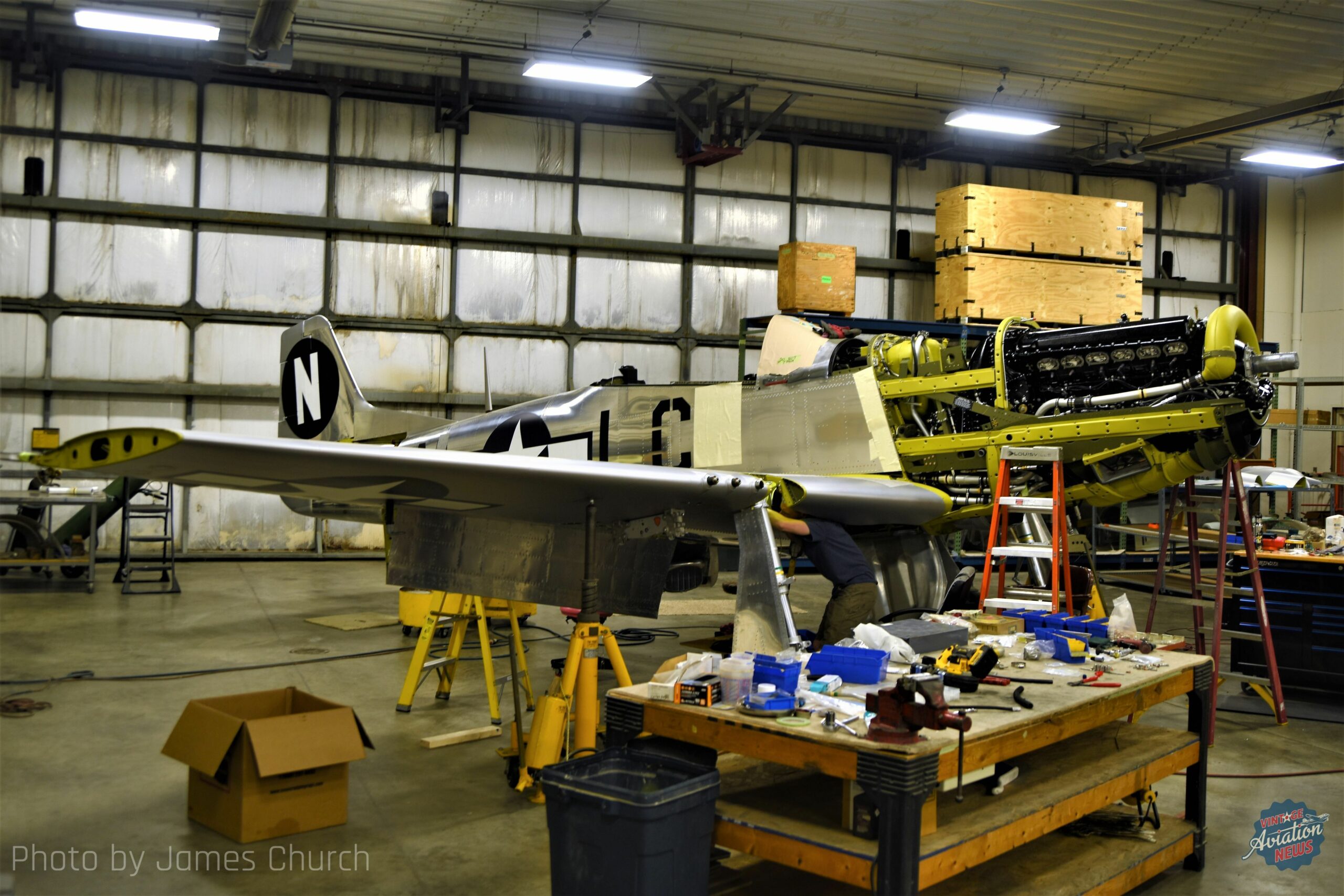 Combat Veteran P-51 Mustang Restoration Nears The “Finish” Line at Midwest Aero Restorations 10 P 51 Mustang N551WR scaled