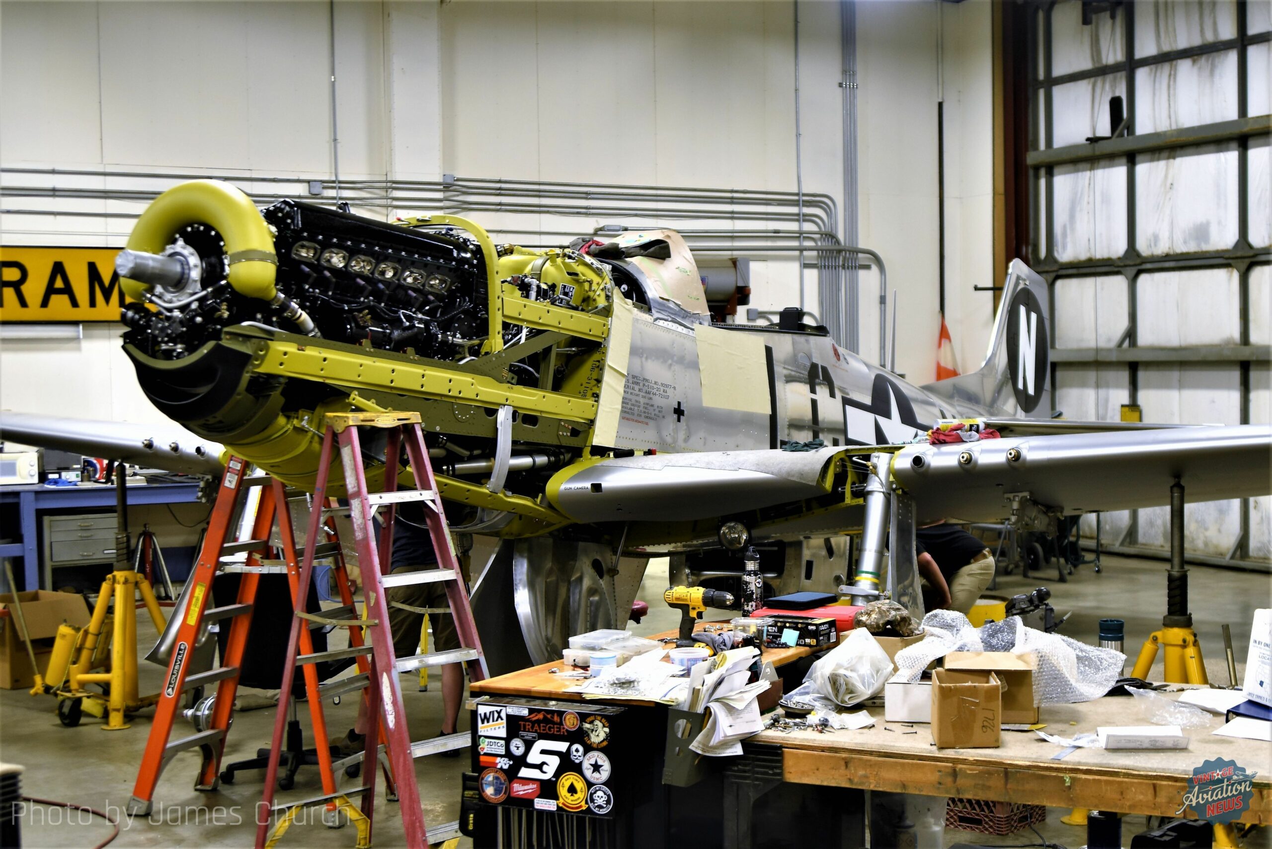 Combat Veteran P-51 Mustang Restoration Nears The “Finish” Line at Midwest Aero Restorations 13 P 51 Mustang N551WR 2 scaled