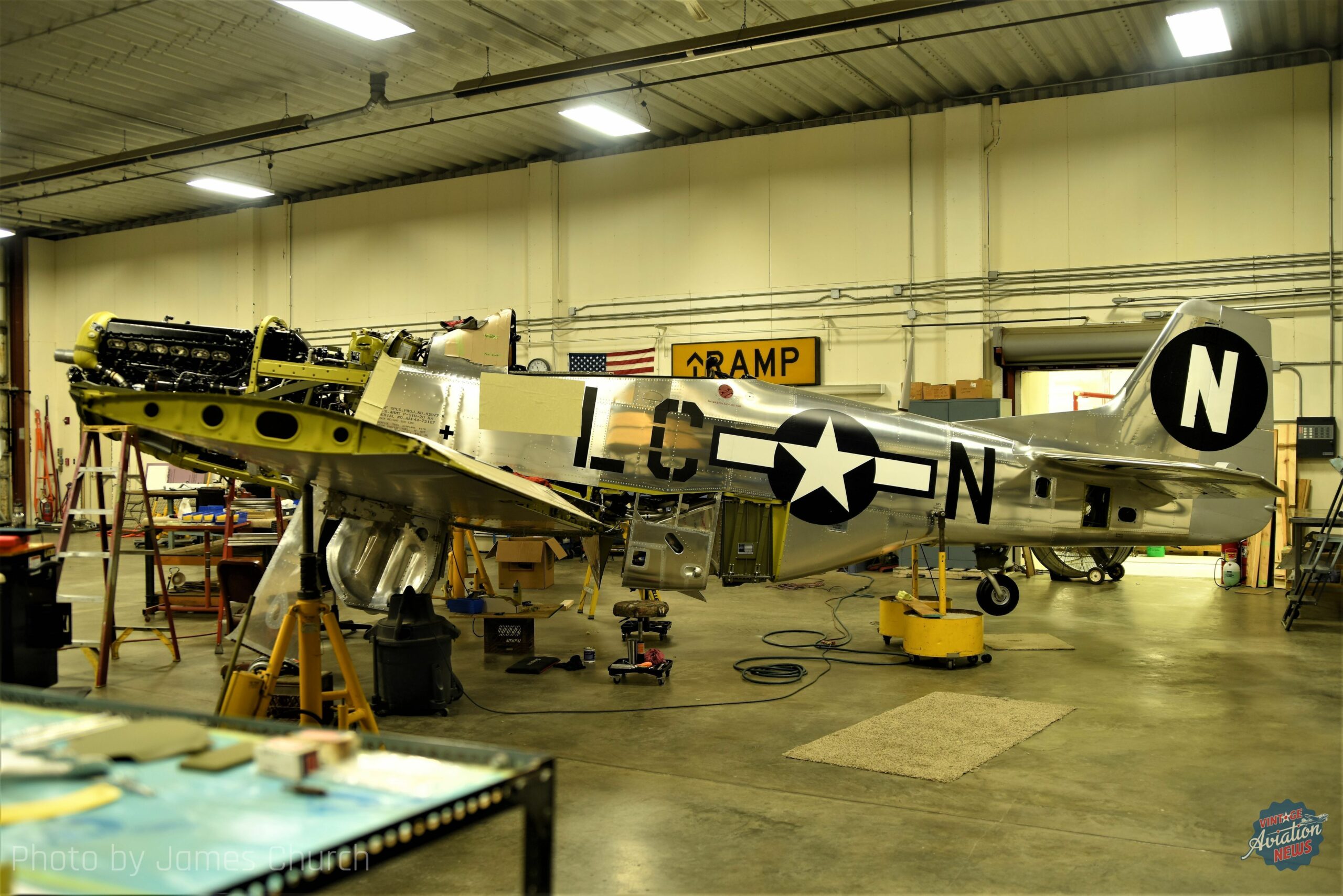 Combat Veteran P-51 Mustang Restoration Nears The “Finish” Line at Midwest Aero Restorations 11 P 51 Mustang N551WR 4 scaled