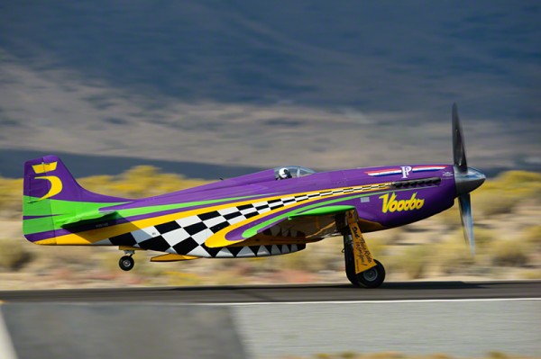 Reno Air Races: Day Four 12 P-51 Voodoo, winner of Saturday's Unlimited Gold Heat. (Image Credit: Moose Peterson)