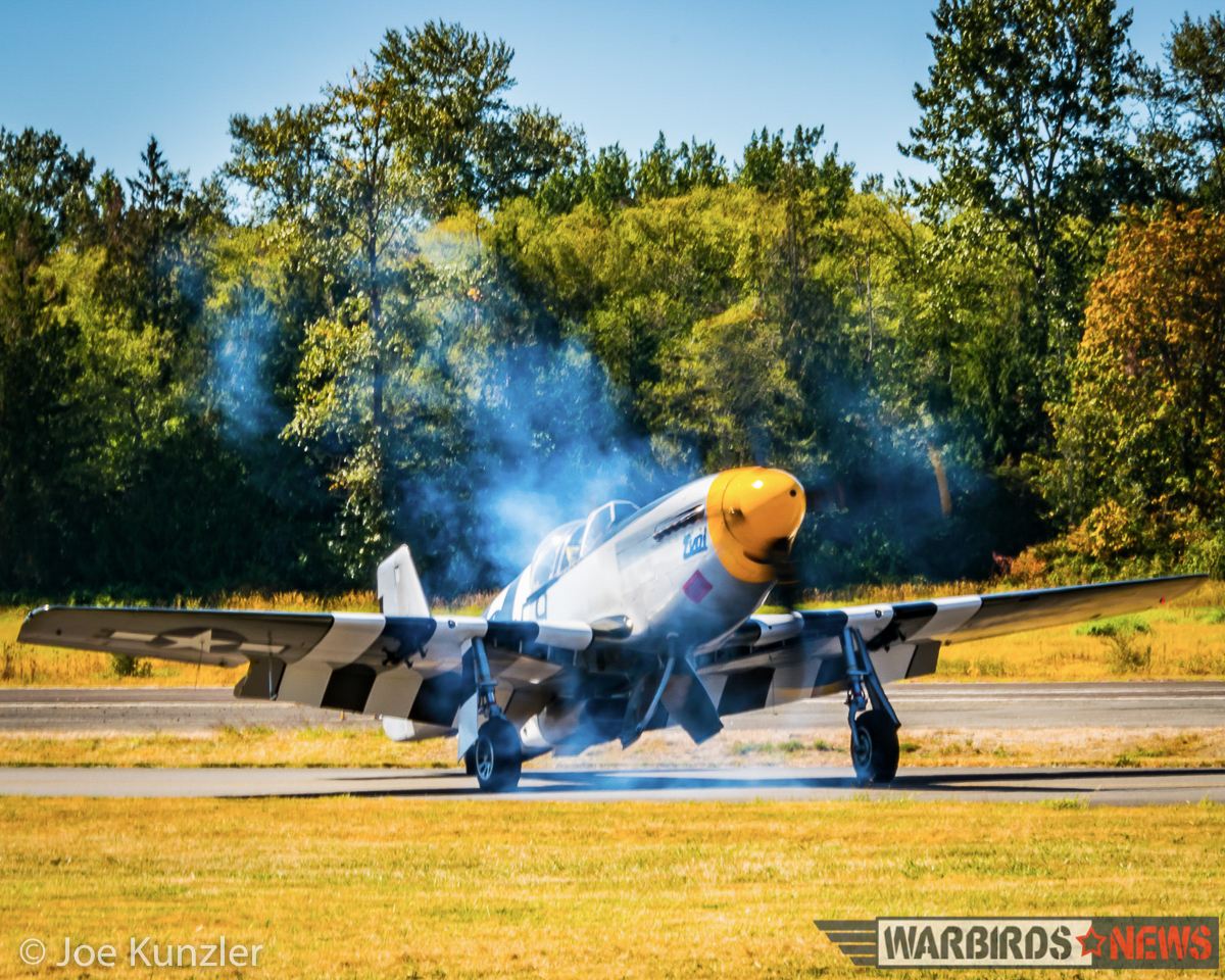 Props & Ponies at the Heritage Flight Museum - Air Show Report 29 Impatient Virgin getting under way. (photo by Joe Kunzler)