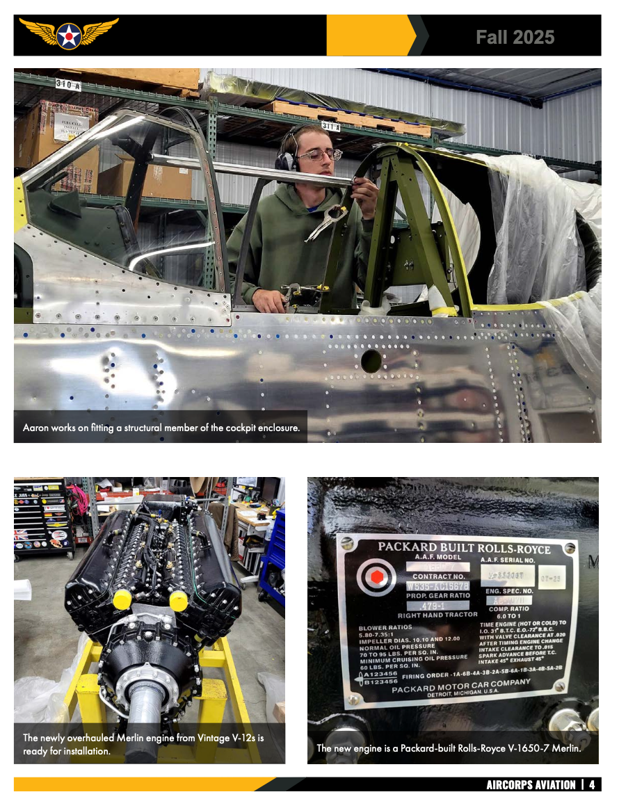 P-51B Mustang ‘Shillelagh’ - Fall Update 12 P 51B Mustang ‘Shillelagh Restoration Fall Update