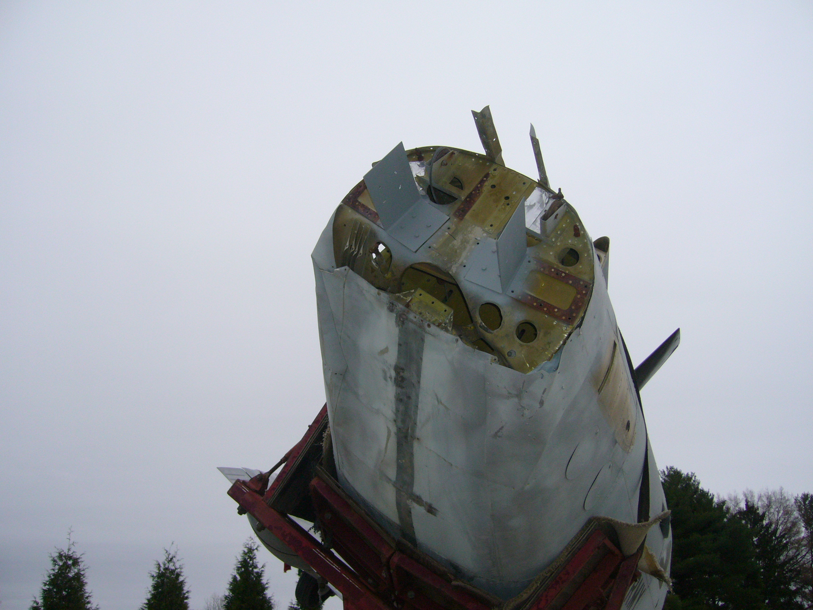 138th Aviation Company Memorial News 12 The Ute's damaged rear fuselage following the lifting strap failure. (photo via Andrew Rodriguez)