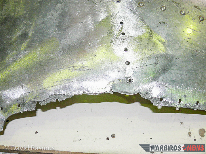 Restoring a Dakota Cockpit Downunder! 22 Marking off the area to be replaced. (photo via David Rasmus)