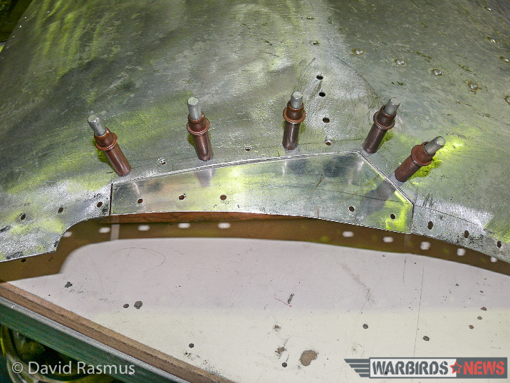 Restoring a Dakota Cockpit Downunder! 23 The new patch being test fitted. (photo via David Rasmus)