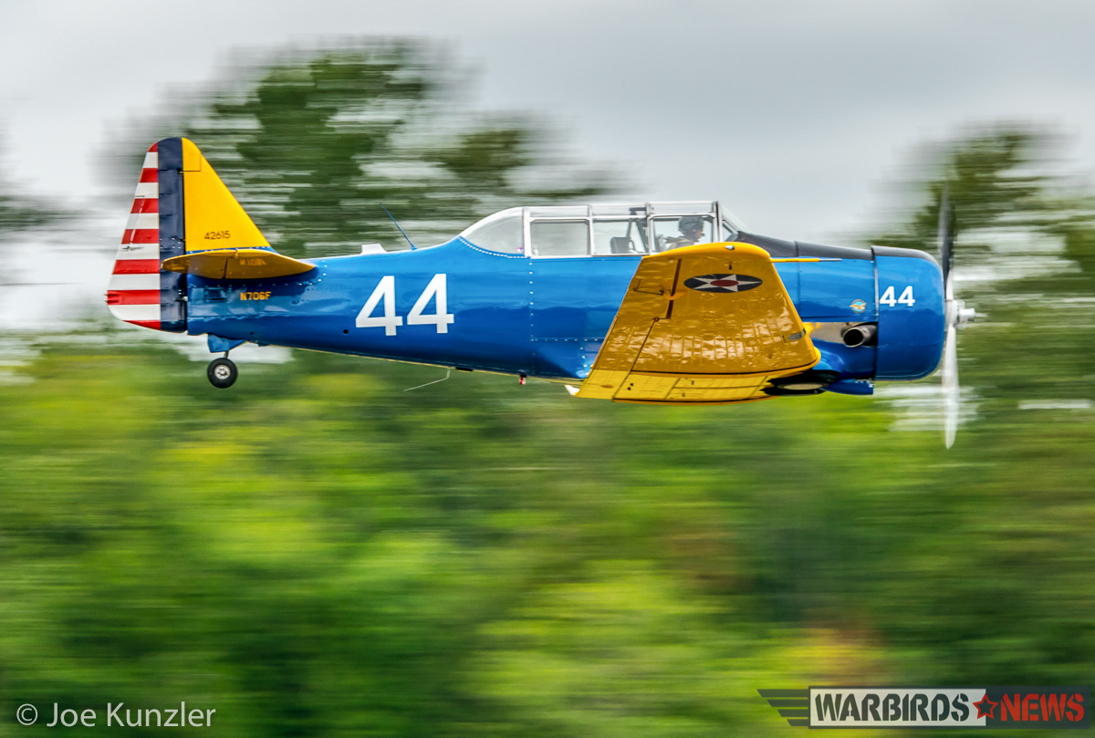 Heritage Flight Museum - July 2016 Fly Day Report 20 HFM's T-6F flying low approach. (photo by Joe Kunzler)