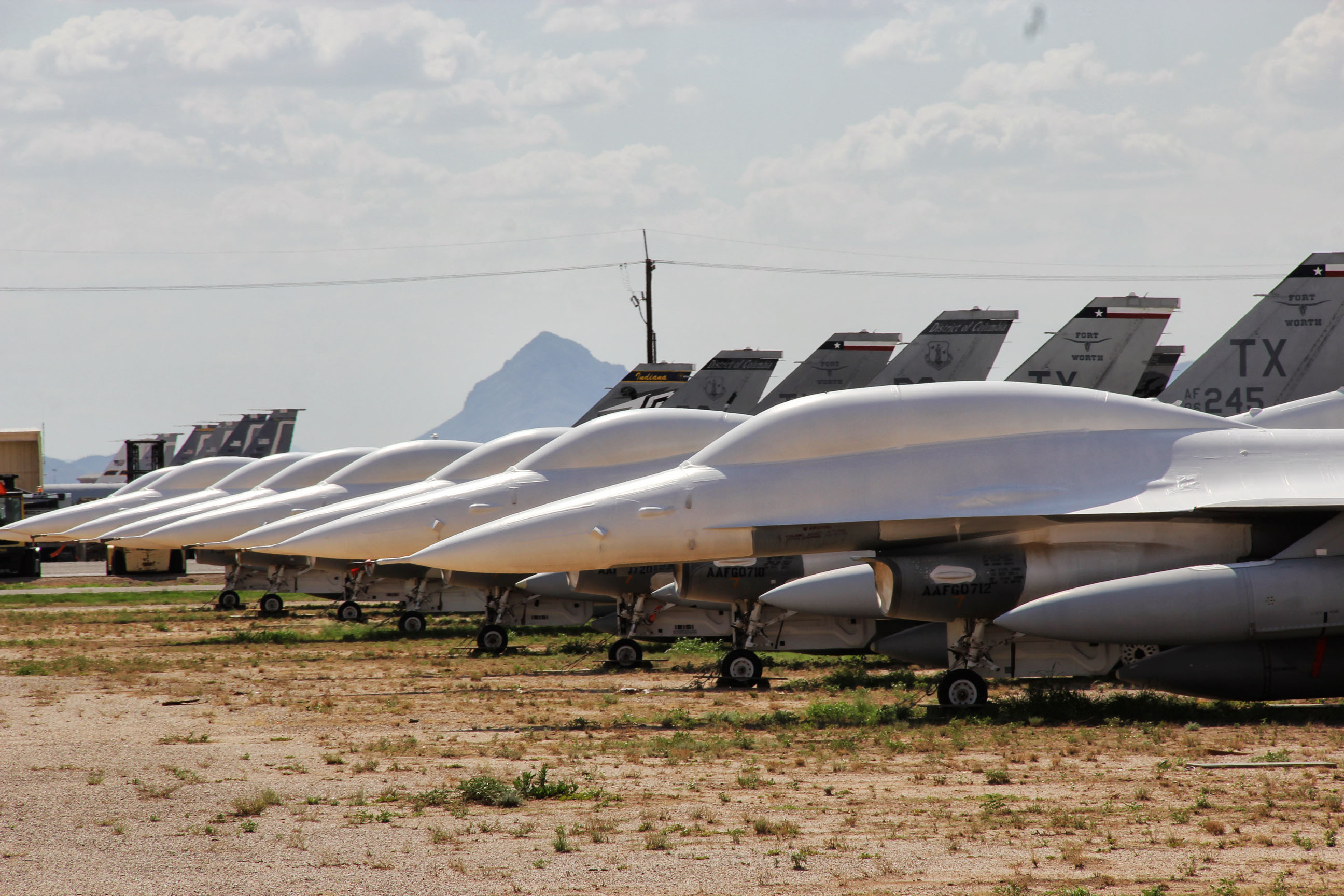 “BONEYARD” Guided Tours For “Working” Tucsonans 12 PASM_AMARG_F-16nosesMEdRes