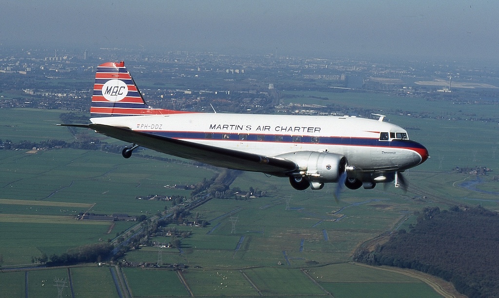 End of an Era: DDA Classic Airlines’ DC-3 'Princess Amalia' Retires After 40 Years of Service in the Netherlands 12 PH DDZ near Amsterdam shortly after first flight May 1999 copy