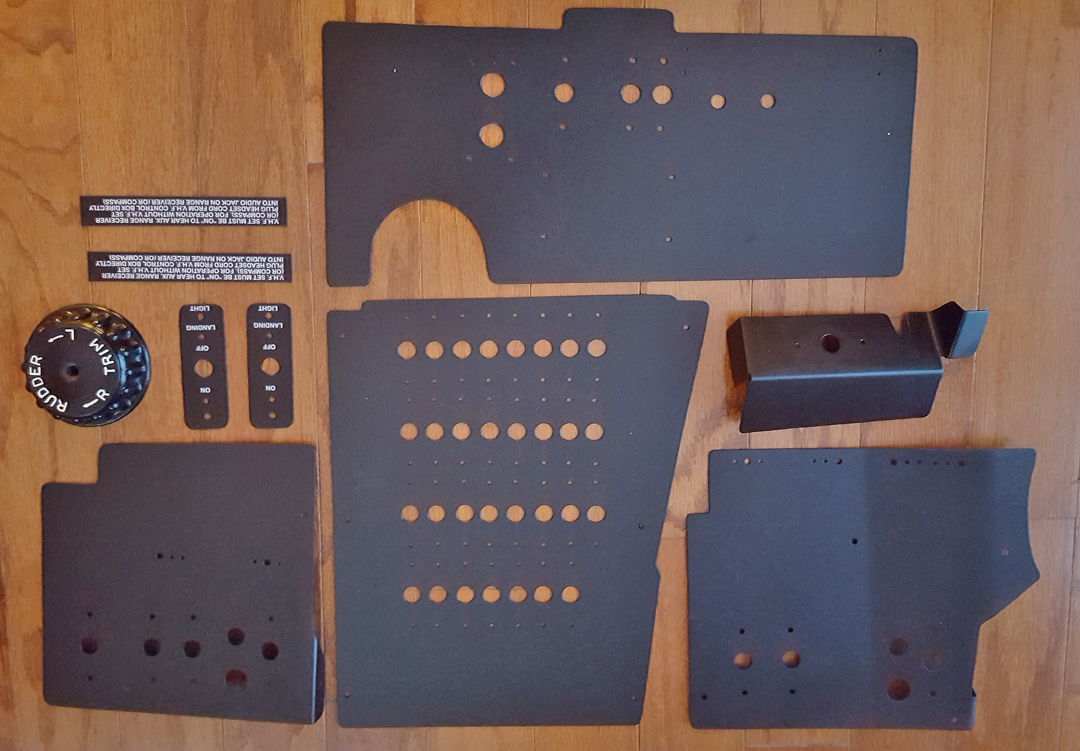 XP-82 Twin Mustang - January 2017 - Restoration Update 11 Cockpit panels. (photo via Tom Reilly)