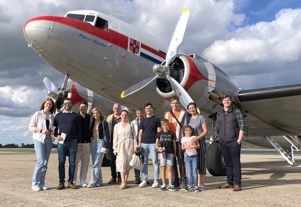 End of an Era: DDA Classic Airlines’ DC-3 'Princess Amalia' Retires After 40 Years of Service in the Netherlands 10 Passengers ready for boarding copy