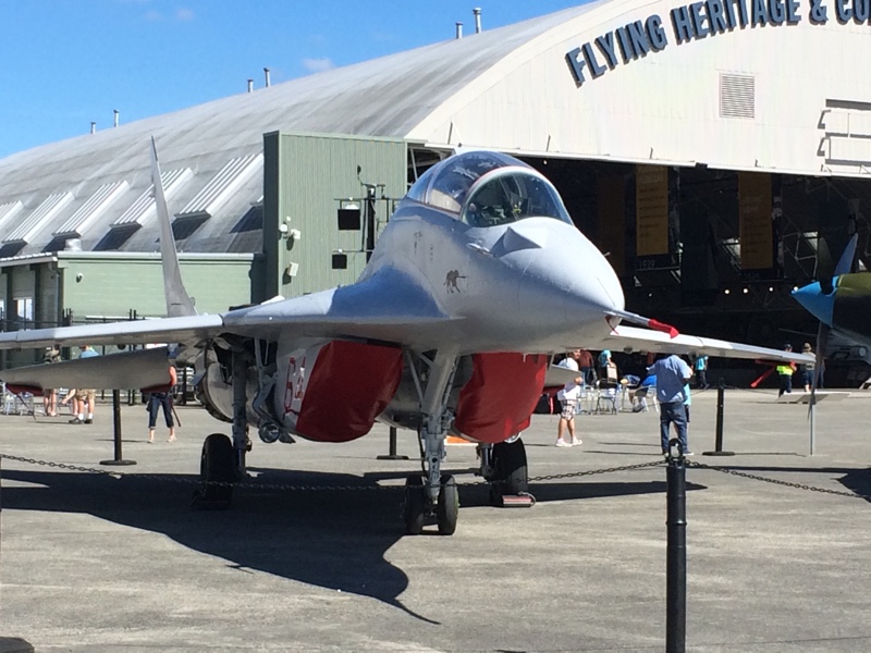 Polaris Program's MiG-29 is the Fastest Privately-Owned Warbird in the World 23 Paul Allens Mig 29 in flying heritage hangar