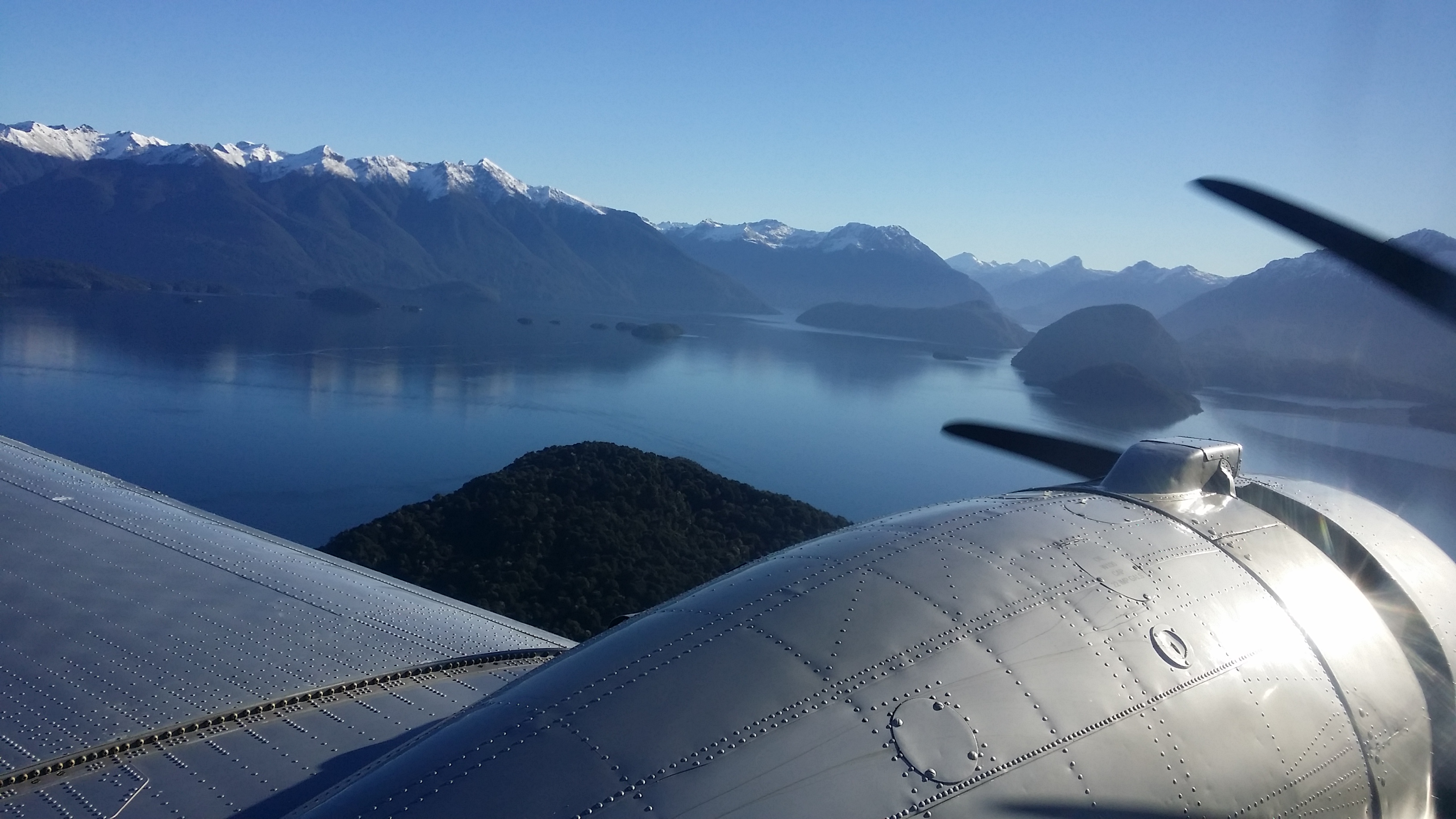 Pacific Trailways - New Zealand Scenic Air Tours Aboard a C-47 10 Pic C