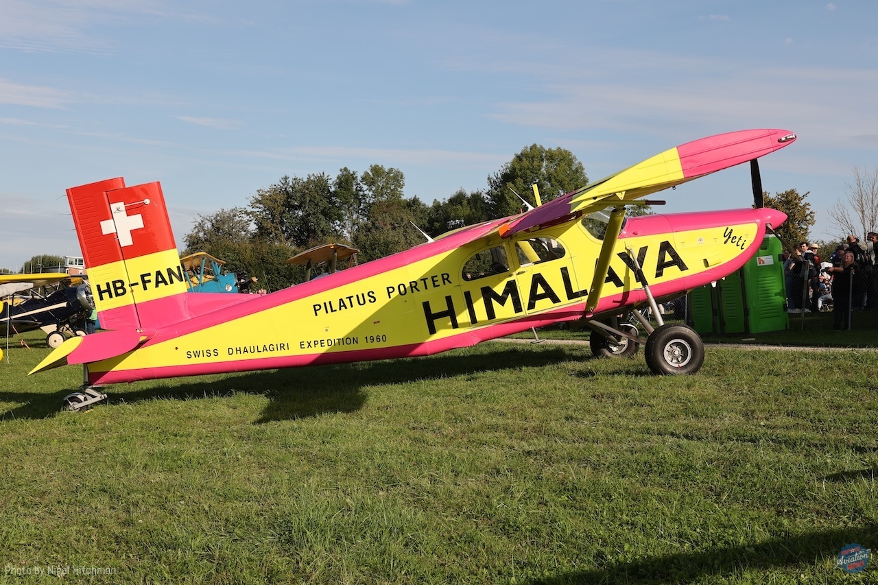 Hahnweide Old Timer Fly-In 2025 Part 2: A Spectacular Showcase of Vintage Aircraft 51 Pilatus PC 6 HB FAN R6 2275