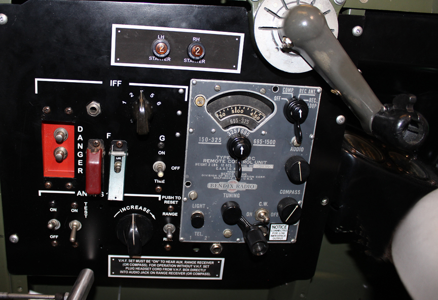 XP-82 Twin Mustang - May, 2017 - Restoration Update 12 Pilot’s radio package. Note the impact destruct switch (the red panel with two silver buttons). (photo via Tom Reilly)