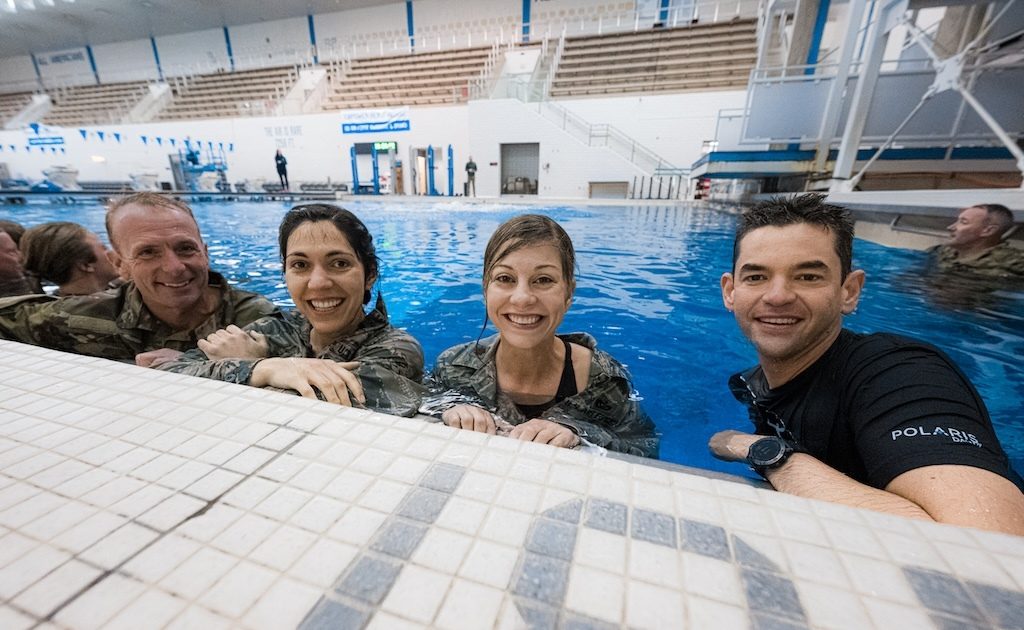 Polaris Program's MiG-29 is the Fastest Privately-Owned Warbird in the World 22 Polaris Program Water and pool training Jared Isaacman e1768954953417