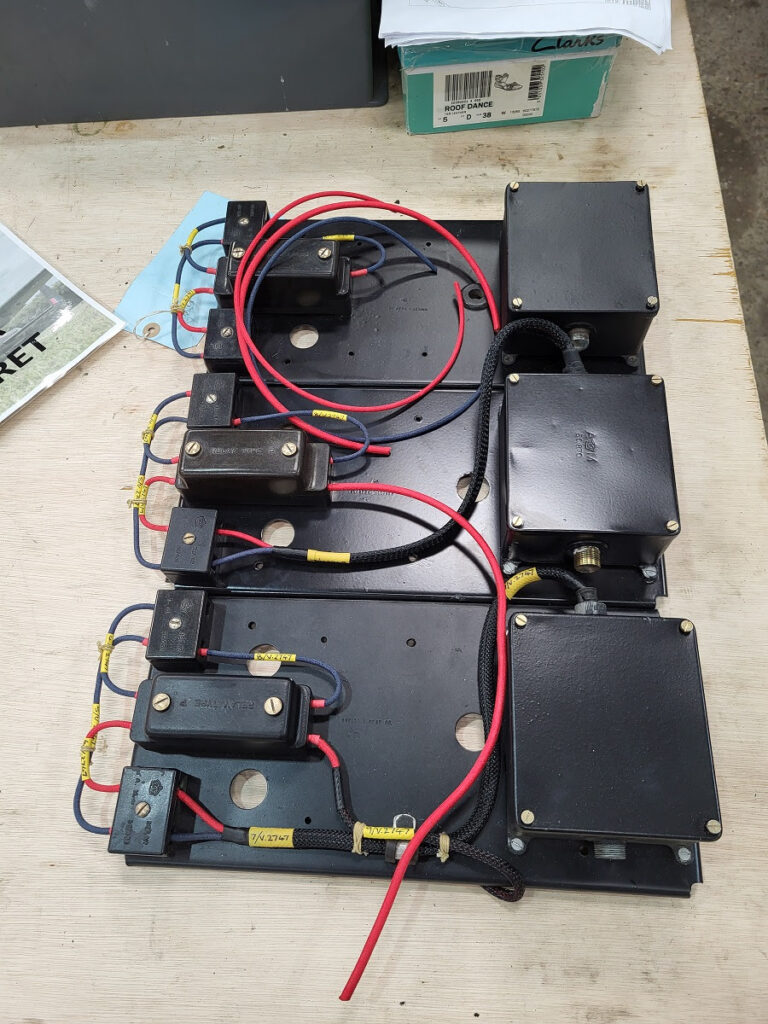 Lancaster NX611 ‘Just Jane’ – Restoration Update 221 14 Power units for the rear turret ammunition feed motors restored and ready to fit into NX611s rear and mid fuselage